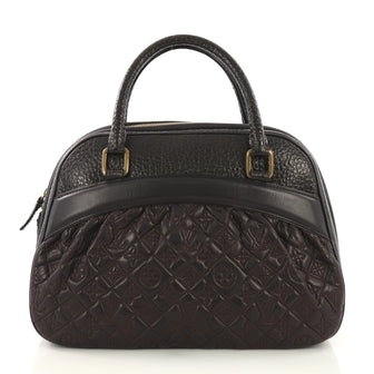 Louis Vuitton Mizi Vienna Handbag Monogram Quilted Lambskin Brown
