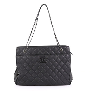 Frame In Chain Tote Quilted Calfskin Large