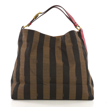 Fendi Pequin Hobo Canvas Brown 40251/3