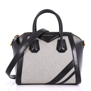 Givenchy Antigona Bag Canvas and Leather Small Black