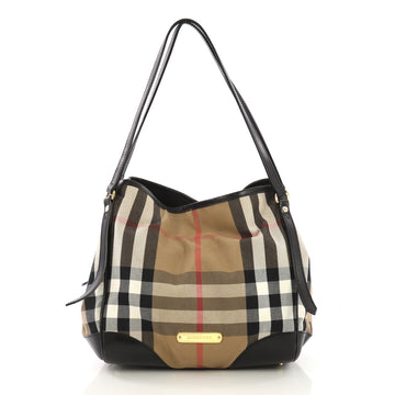 Burberry Canterbury Tote House Check Canvas Small Brown
