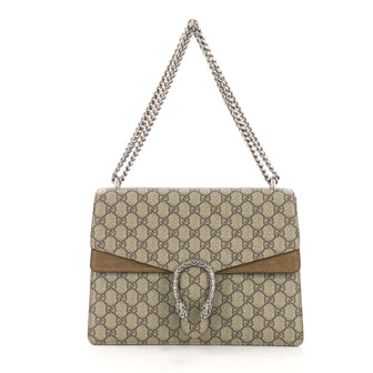 Gucci Dionysus Handbag GG Coated Canvas Medium Brown