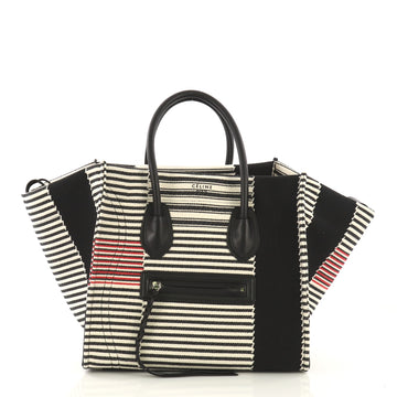 Celine Phantom Handbag Canvas Medium Black
