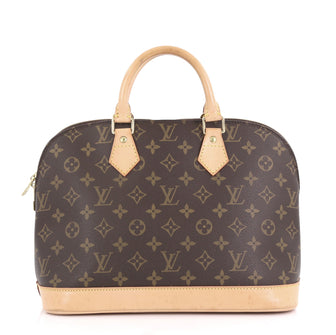 Louis Vuitton Vintage Alma Handbag Monogram Canvas PM