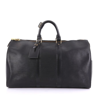 Louis Vuitton Keepall Bag Epi Leather 45 Black