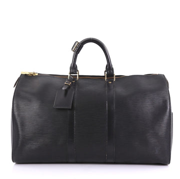 Louis Vuitton Keepall Bag Epi Leather 45 Black