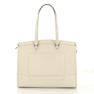 Louis Vuitton Madeleine Handbag Epi Leather GM White
