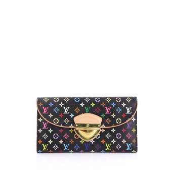 Louis Vuitton Eugenie Wallet Monogram Multicolor Black