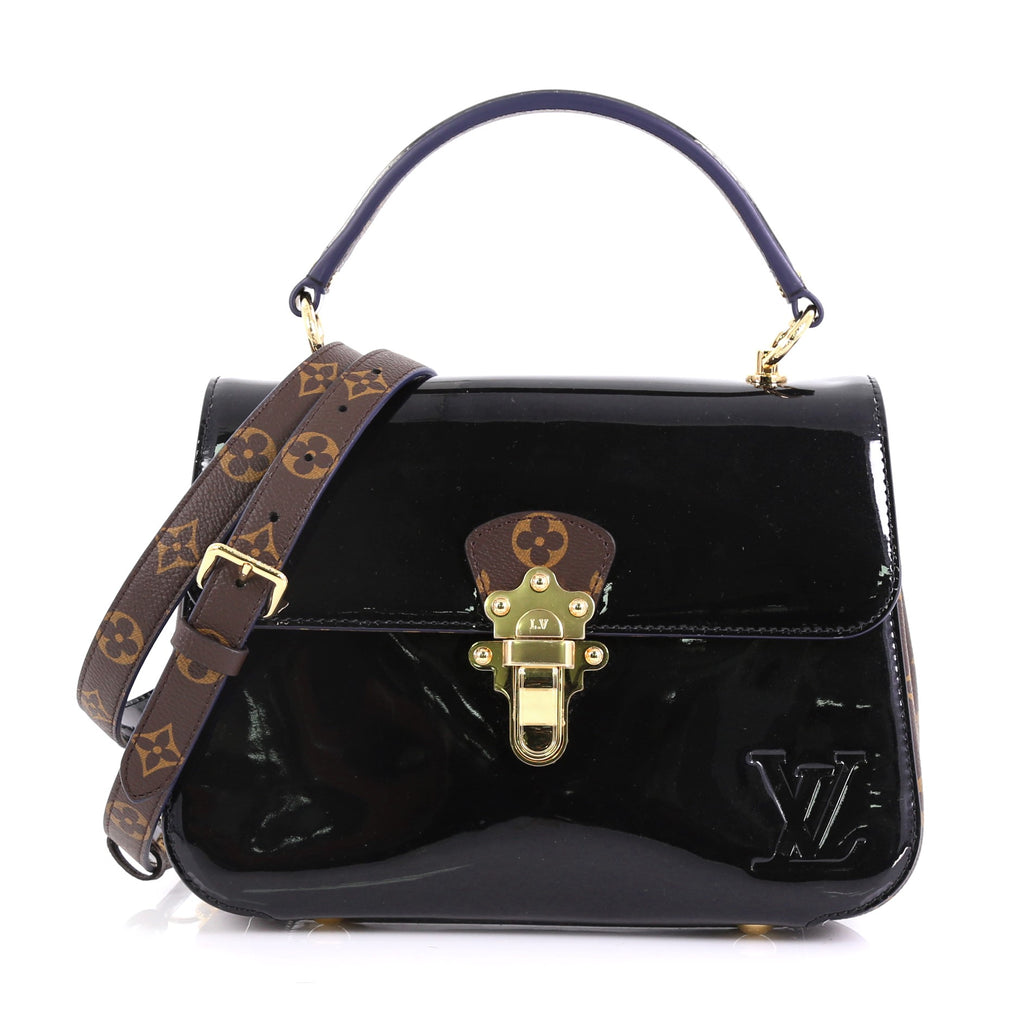 Louis Vuitton Black Vernis Leather and Monogram Canvas Cherrywood