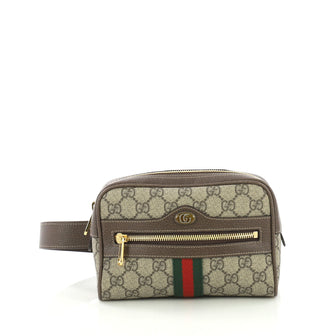 Gucci Ophidia Belt Bag GG Coated Canvas Small Brown 403202