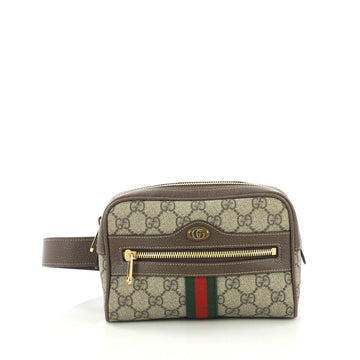 Gucci Ophidia Belt Bag GG Coated Canvas Small Brown 403202