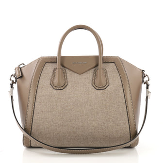 Givenchy Antigona Bag Wool and Leather Medium Neutral