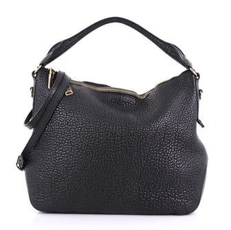 Burberry Ledbury Convertible Hobo Heritage Grained Leather Small
