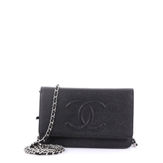 Chanel Timeless Wallet on Chain Caviar Black