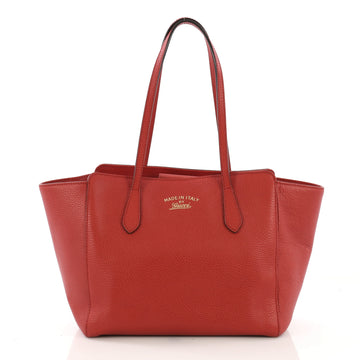 Gucci Swing Tote Leather Small Red