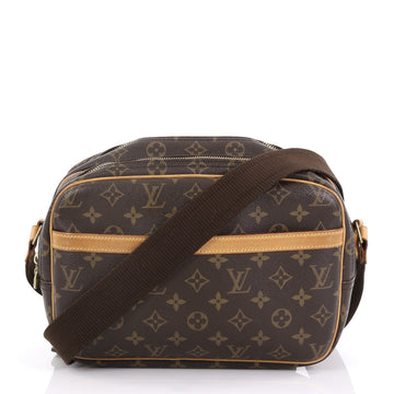 Louis Vuitton Reporter Bag Monogram Canvas PM Brown