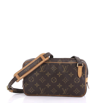 Louis Vuitton Pochette Marly Bandouliere Bag Monogram Canvas Brown