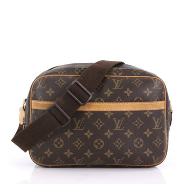 Louis Vuitton Reporter Bag Monogram Canvas PM Brown