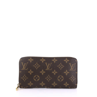 Louis Vuitton Zippy Wallet Monogram Canvas Brown