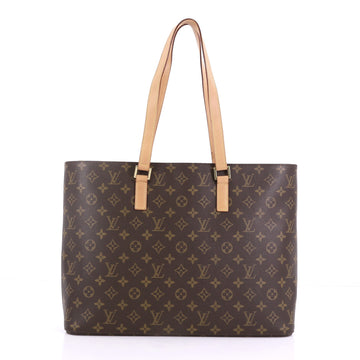 Louis Vuitton Luco Handbag Monogram Canvas Brown