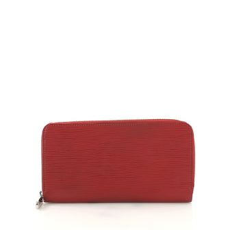 Louis Vuitton Zippy Wallet Epi Leather Red