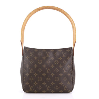 Louis Vuitton Looping Handbag Monogram Canvas MM Brown