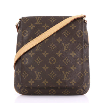 Louis Vuitton Musette Salsa Handbag Monogram Canvas PM Brown