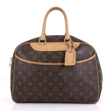 Louis Vuitton Deauville Handbag Monogram Canvas Brown