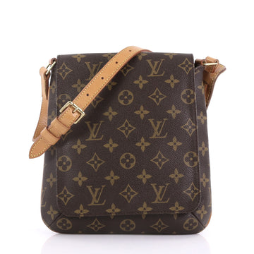 Louis Vuitton Musette Salsa Handbag Monogram Canvas PM Brown
