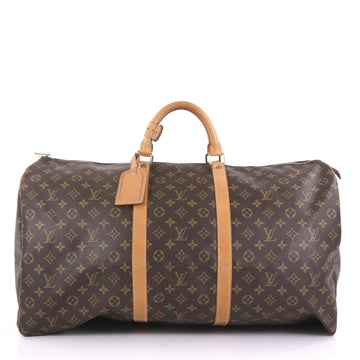 Louis Vuitton Keepall Bag Monogram Canvas 60 Brown