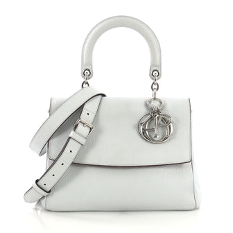 Christian Dior Be Dior Bag Pebbled Leather Small Blue