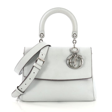 Christian Dior Be Dior Bag Pebbled Leather Small Blue