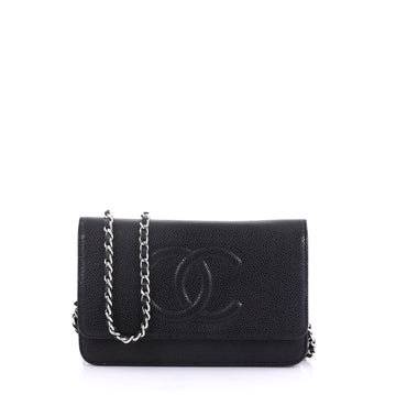 Chanel Timeless Wallet on Chain Caviar Black
