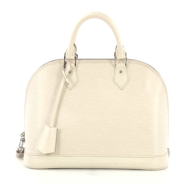 Louis Vuitton Alma Handbag Epi Leather PM White 403871