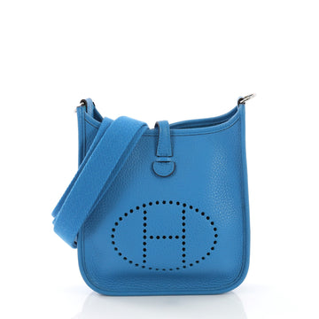 Hermes Evelyne Crossbody Gen III Togo TPM Blue