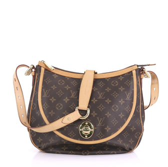 Louis Vuitton Tulum Handbag Monogram Canvas GM Brown