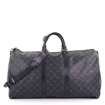 Louis Vuitton Keepall Bandouliere Bag Monogram Eclipse Canvas 55