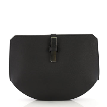 Hermes Baton de Craie Pochette Epsom Black