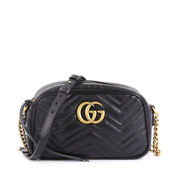 GG Marmont Shoulder Bag Matelasse Leather Small