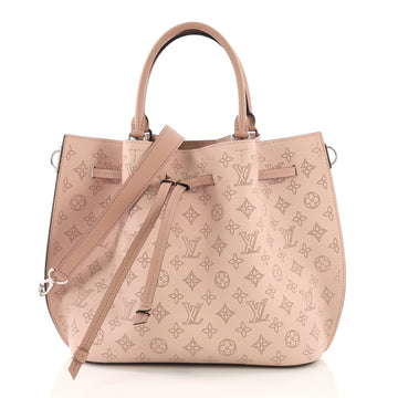 Louis Vuitton Girolata Handbag Mahina Leather Pink