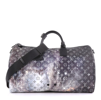 Louis Vuitton Keepall Bandouliere Bag Limited Edition Monogram Galaxy Canvas 50