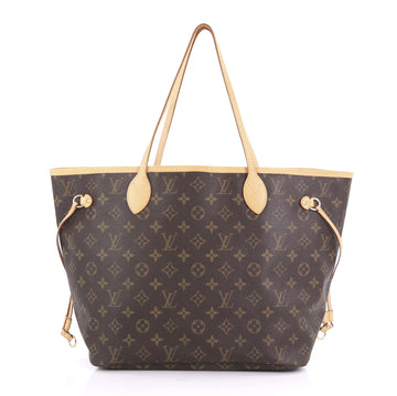Louis Vuitton Neverfull Tote Monogram Canvas MM Brown