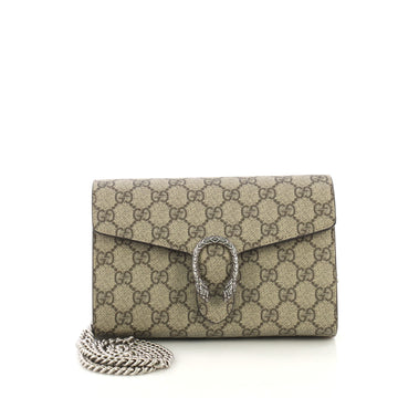 Dionysus Chain Wallet GG Coated Canvas Small