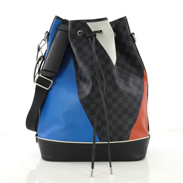 Louis Vuitton Noe Marin Handbag Regatta Damier Cobalt Blue
