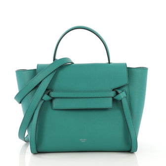 Celine Belt Bag Textured Leather Mini Green 4041983
