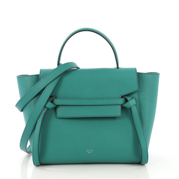 Celine Belt Bag Textured Leather Mini Green 4041983