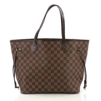 Louis Vuitton Neverfull NM Tote Damier MM Brown
