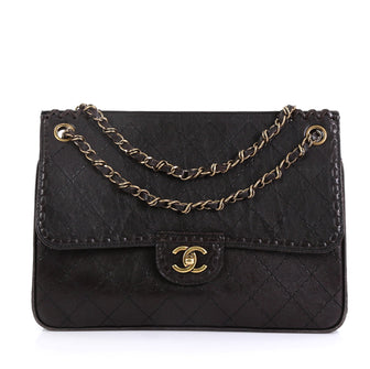 Chanel Paris-Edinburgh Flap Bag Quilted Calfskin Medium 404291