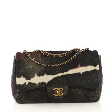 Chanel Paris-Dallas Flap Bag Pony Hair Medium Purple 404295