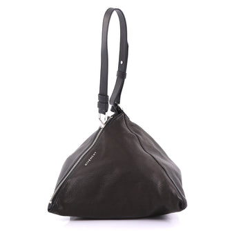 Givenchy Pyramid Wristlet Leather Large Black 404296